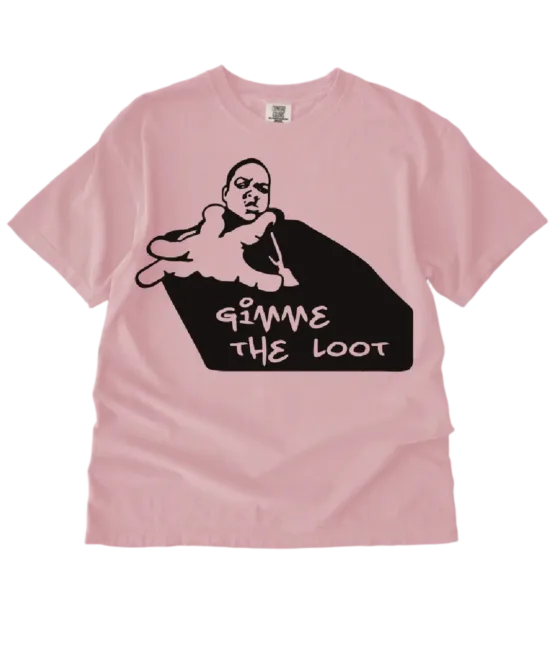 Biggie gimme the loot hiphop iron on heat transfers