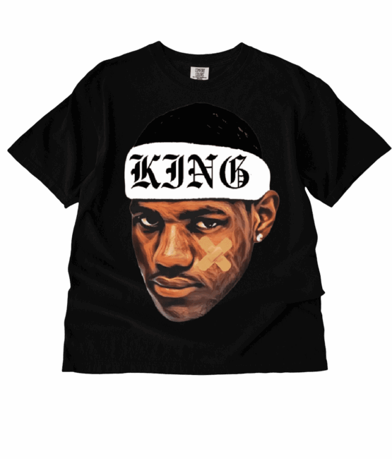 king Lebron heat transfers DTF iron on
