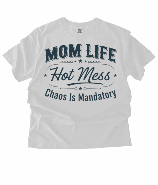 Hot mess mom heat transfer