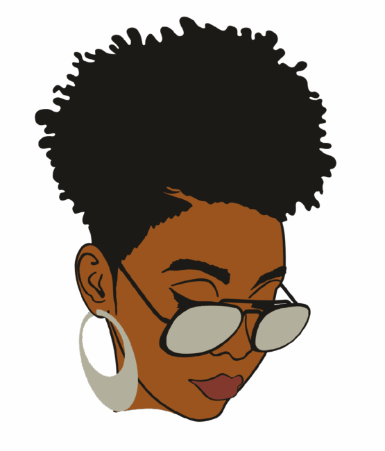 Afro glasses 7 iron on heat transfers