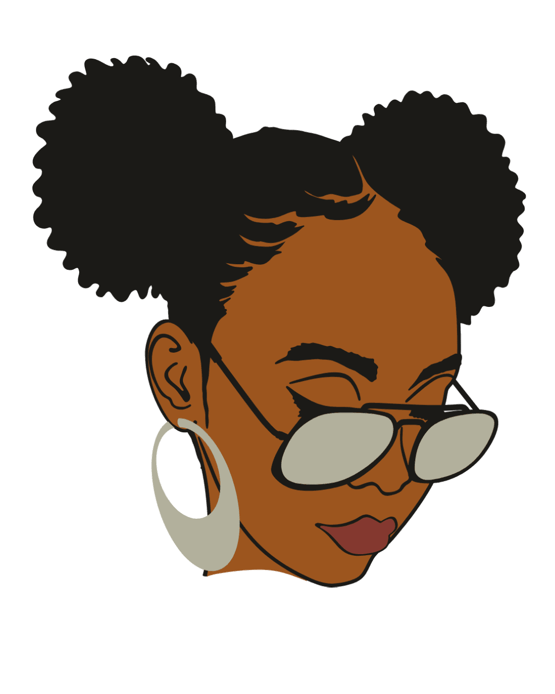 Afro glasses 2 iron on heat transfers
