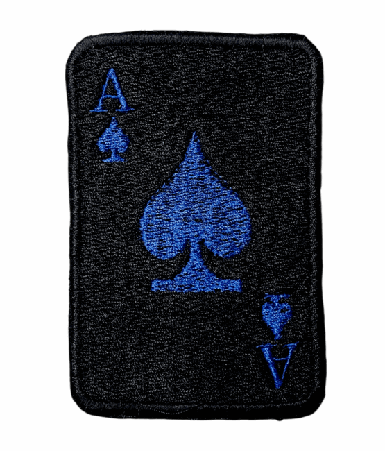 Poker card iron on patches