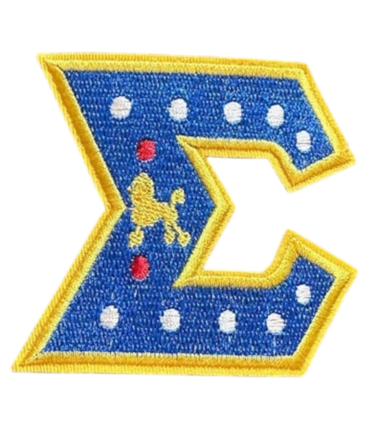 Letter Sigma Gamma Rho Patches