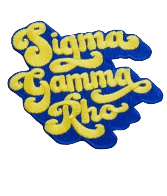 Letter SGRHO Sigma Gamma Rho patches