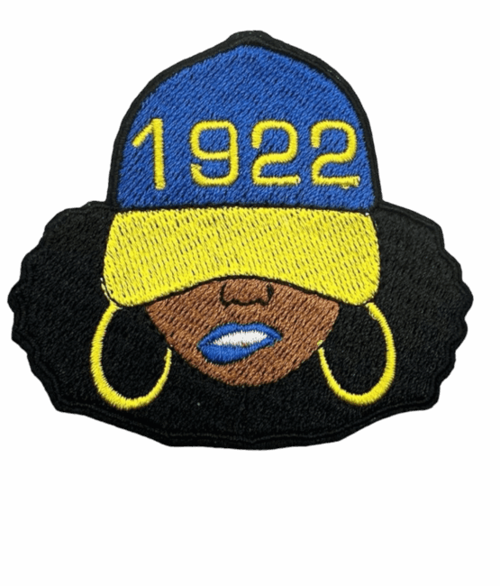 Afro SGRHO Sigma Gamma Rho patches 