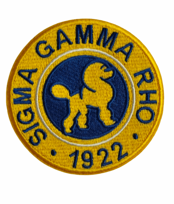 Round SGRHO Sigma Gamma Rho patches 