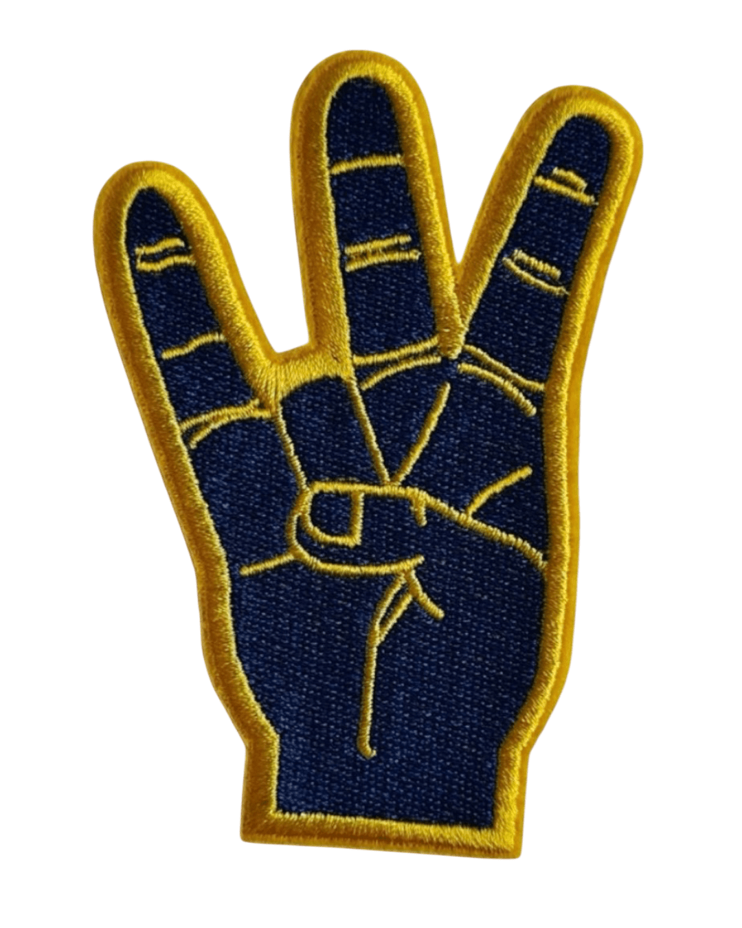 Blue hand Sigma Gamma Rho Patches