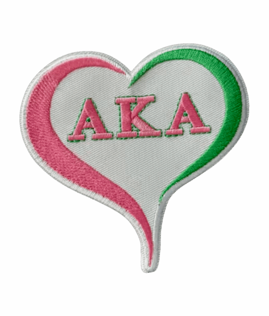 Heart Alpha kappa alpha patches