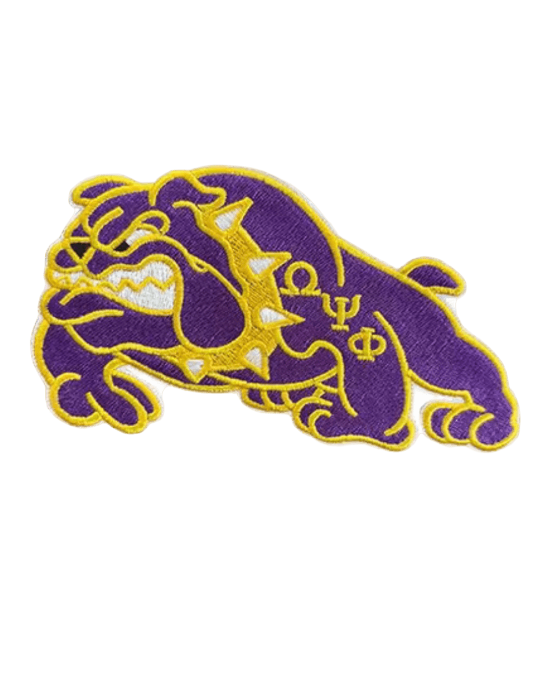 Bulldog Omega Psi Phi patches
