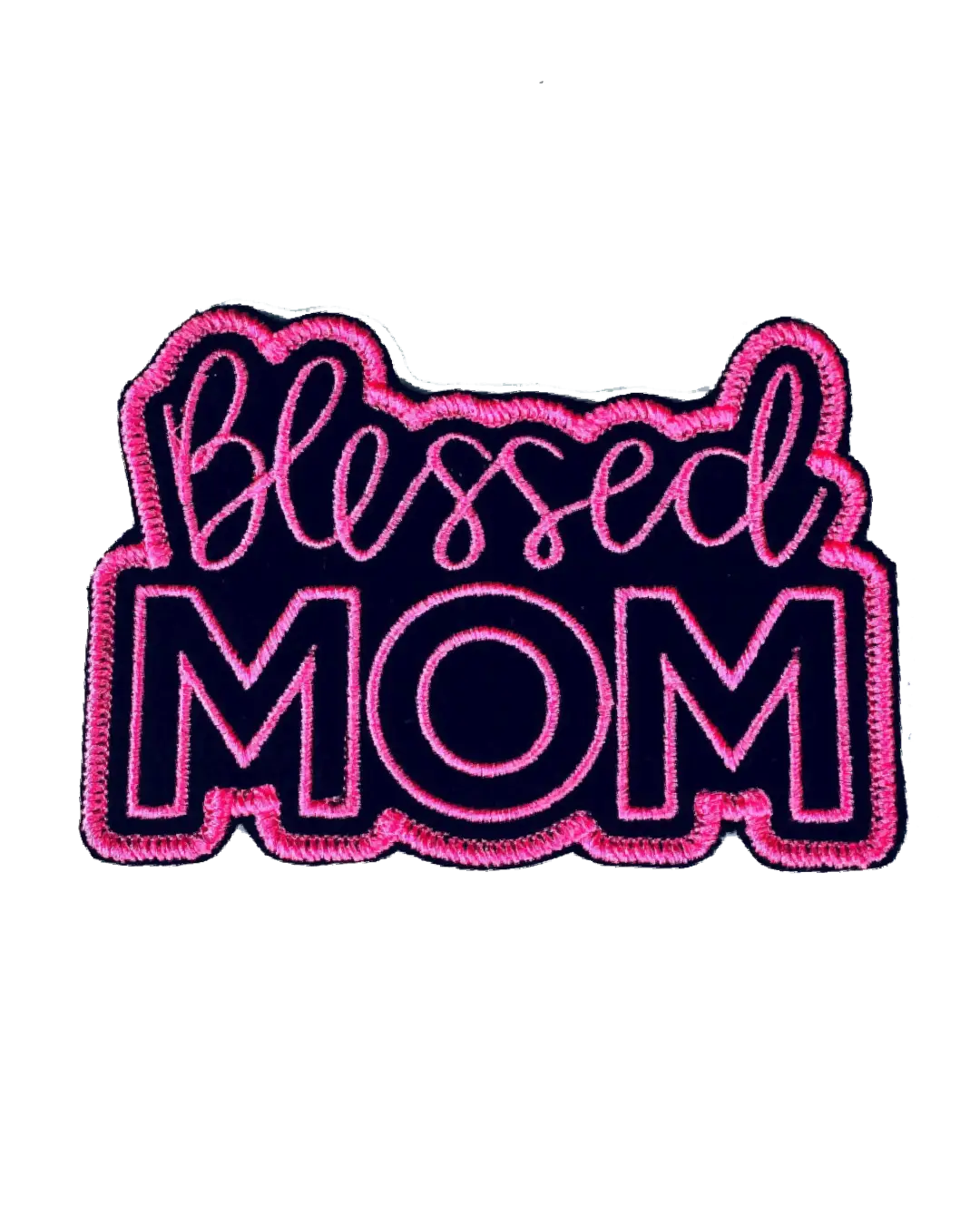 Blessed mom iron on patches