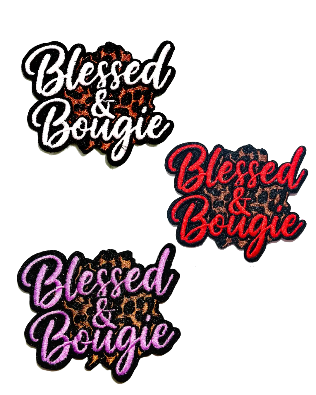 Blessed And bougie iron on patches