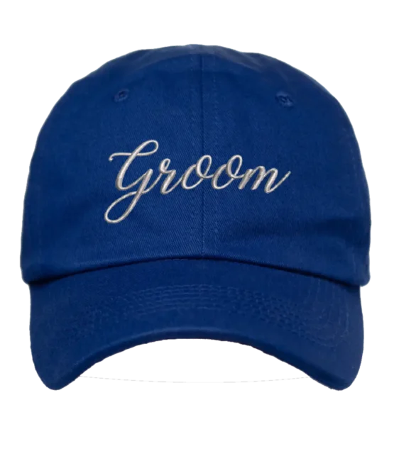 Groom Embroidered Baseball Hat, Personalized Bachelorette Party Cap, Bridal Party Gift, Bridal Shower Gift, Bridesmaid Gifts