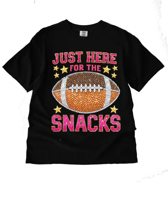 Here for snacks Football heat transfers