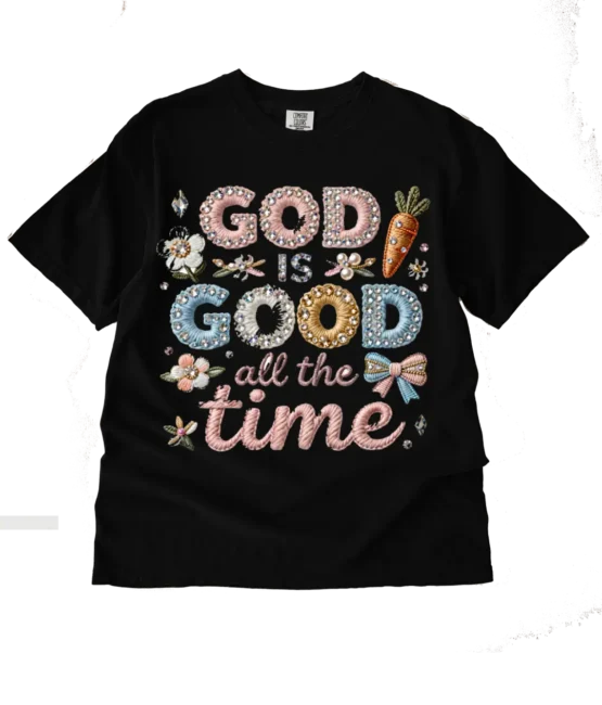God is good worship christian heat transfers
