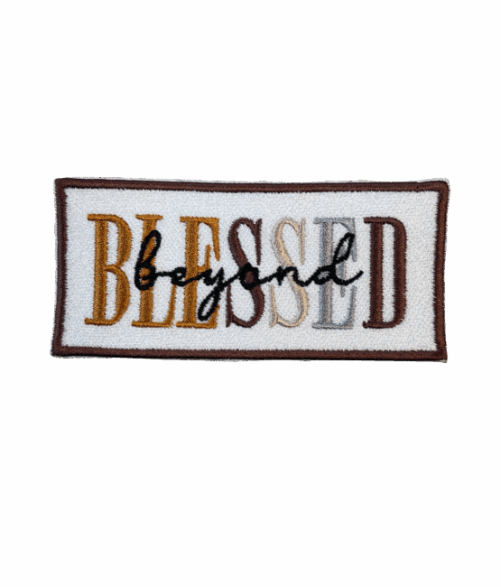 Blessed iron on patches