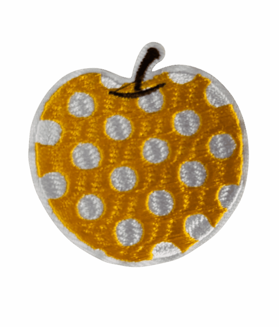 Dot apple iron on patches