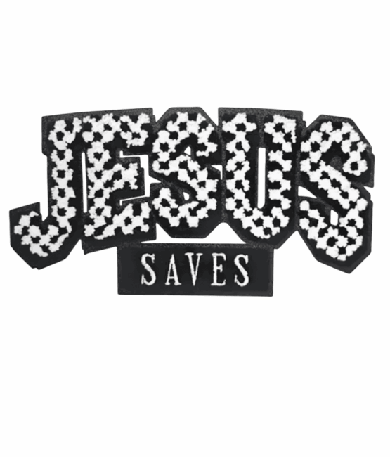 Large Jesus saves chenille Patches