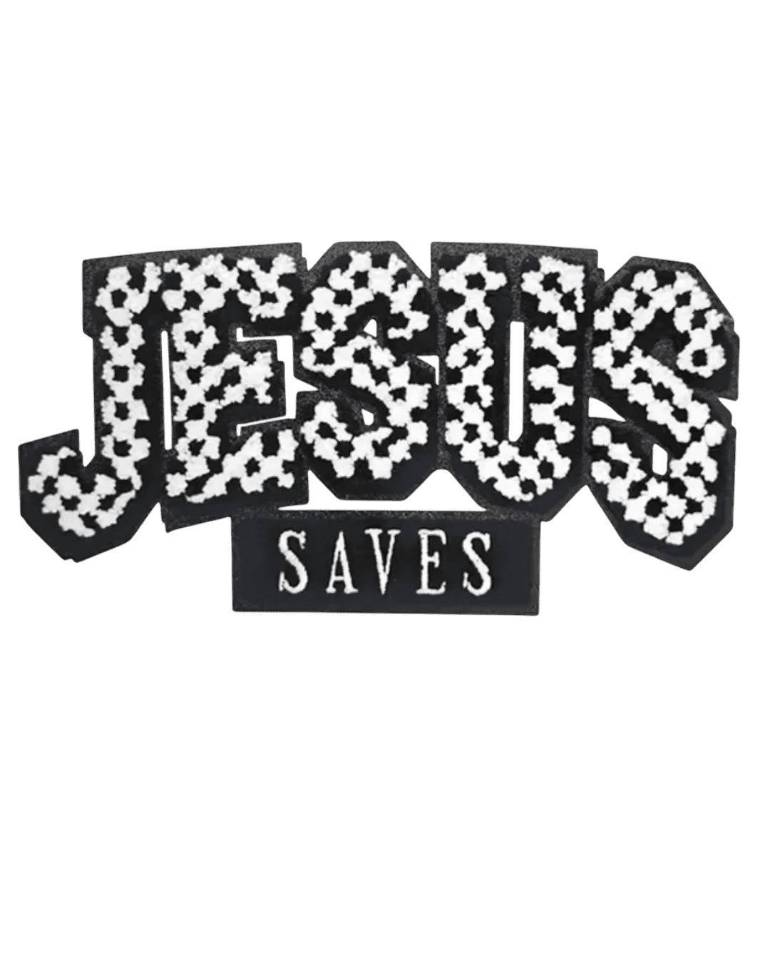 Large Jesus saves chenille Patches