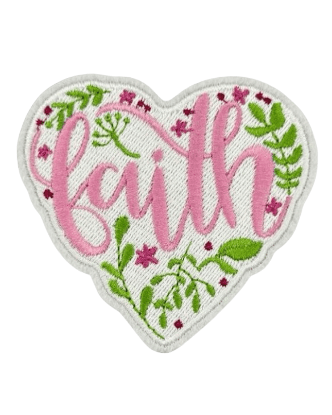 Faith heart christian patches