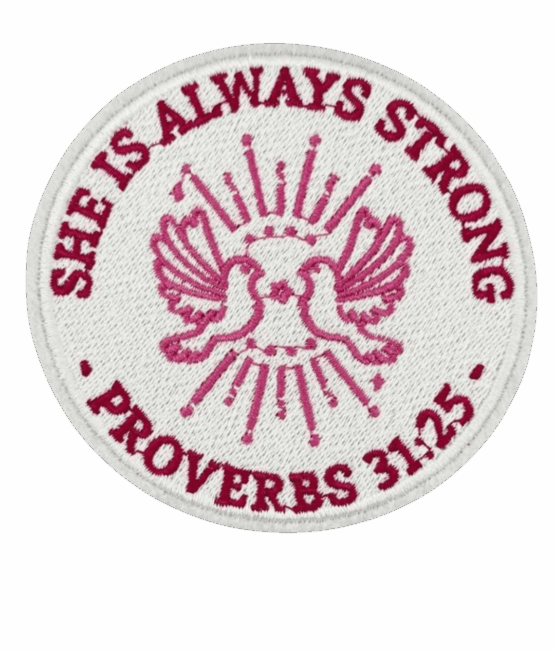 She is always strong christian patches