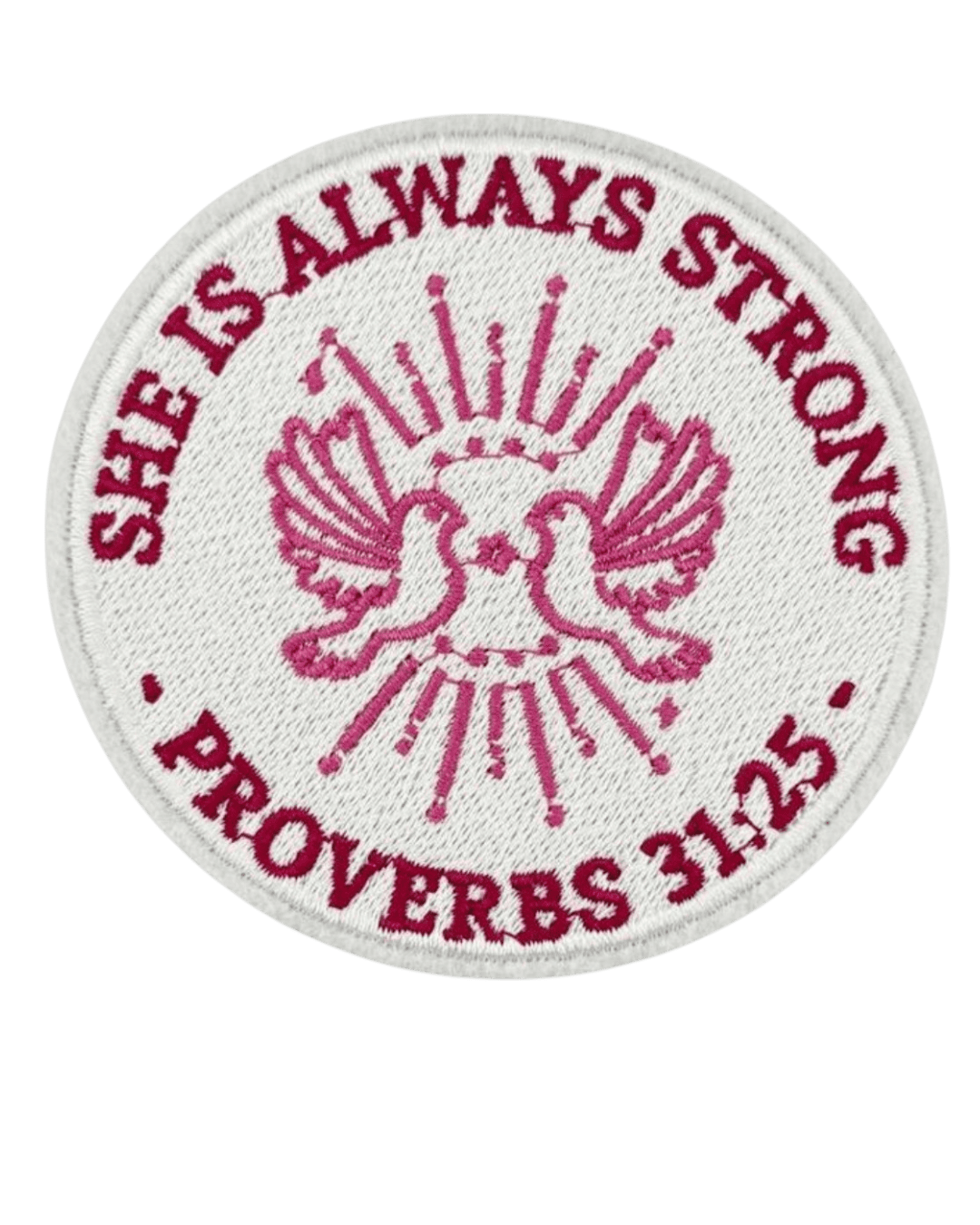 She is always strong christian patches