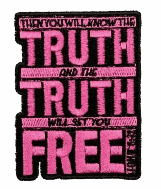 Truth will set you free christian patches
