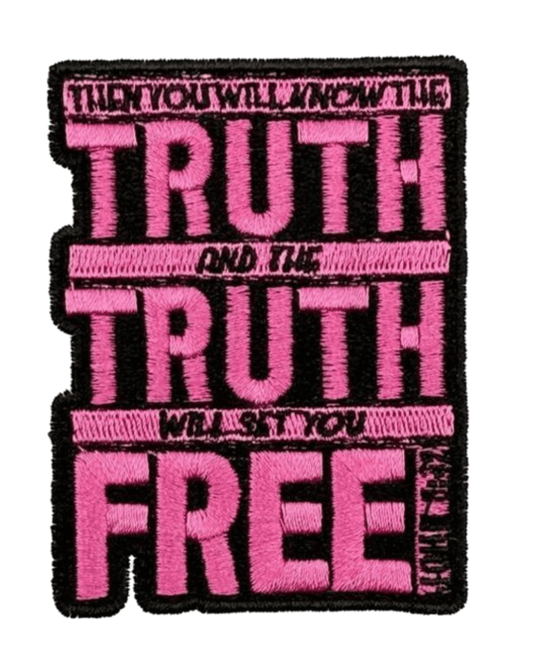 Truth will set you free christian patches