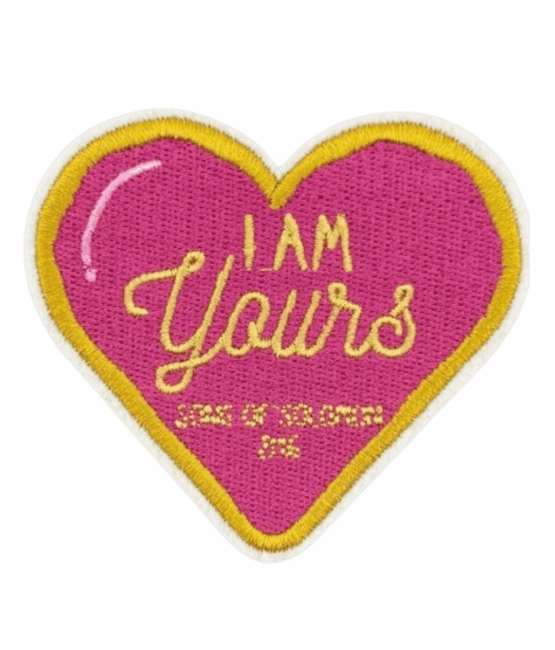 I am yours heart Iron on christian patches