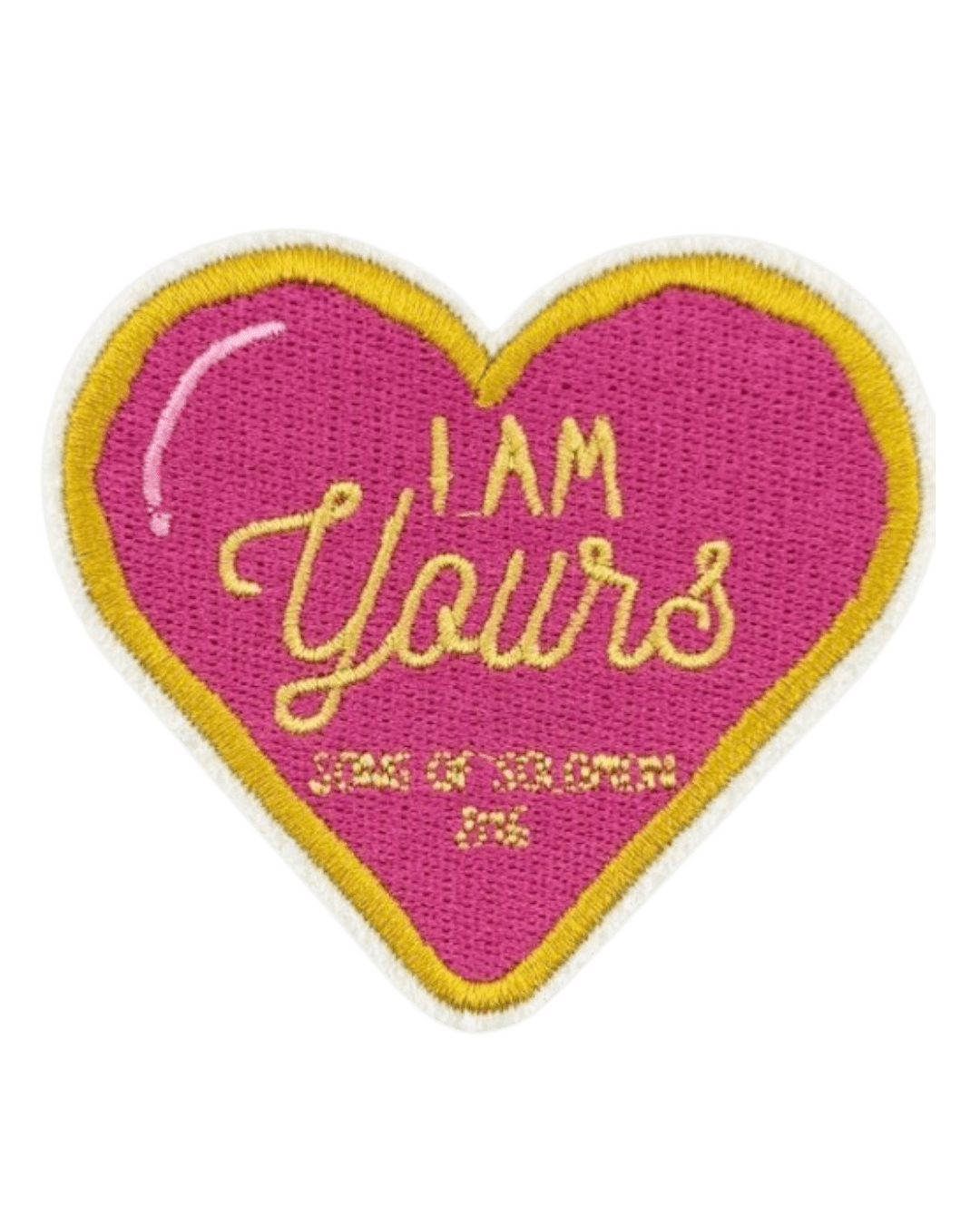 I am yours heart Iron on christian patches