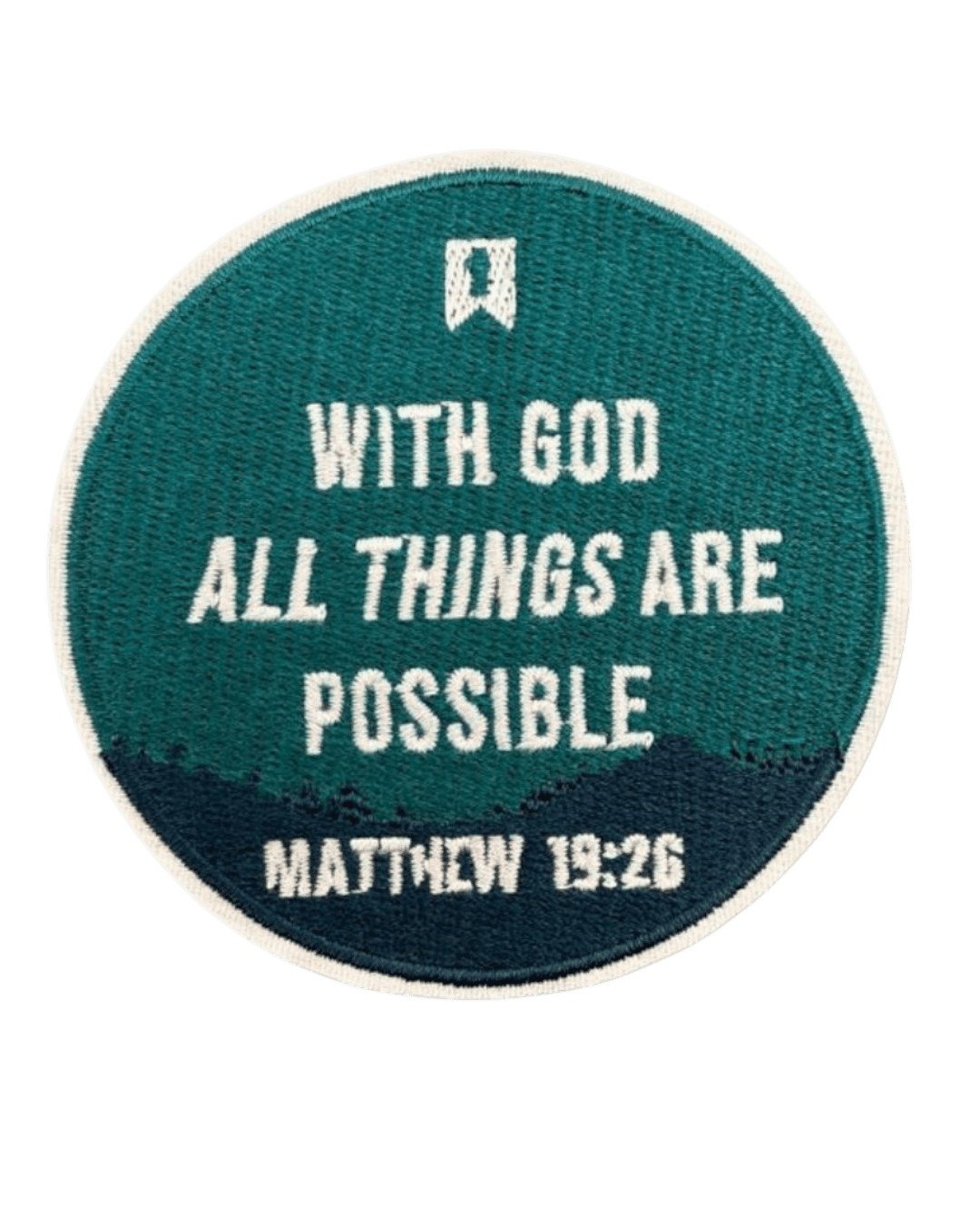 With god all things are possible christian patches