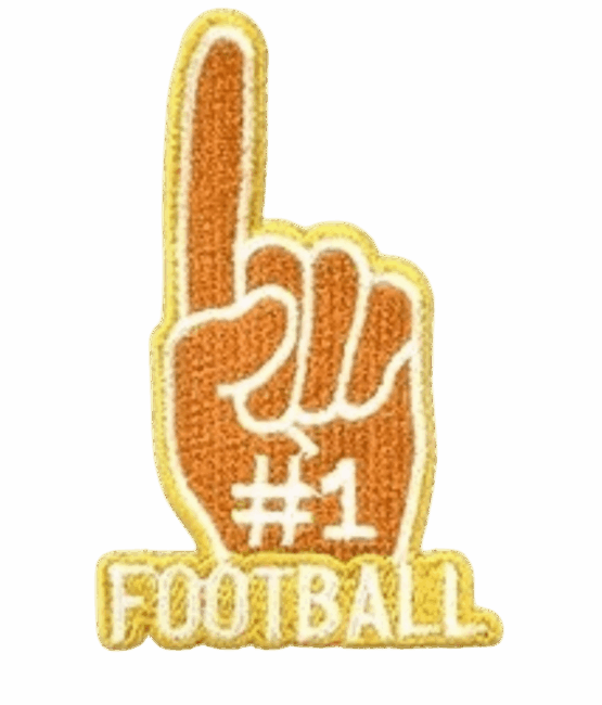 sports football iron on patches