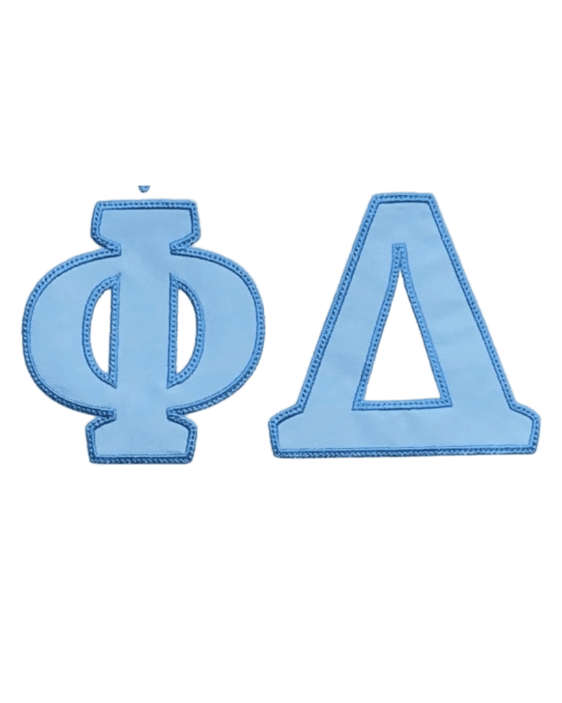 Custom Greek letter embroidery patch - Image 3