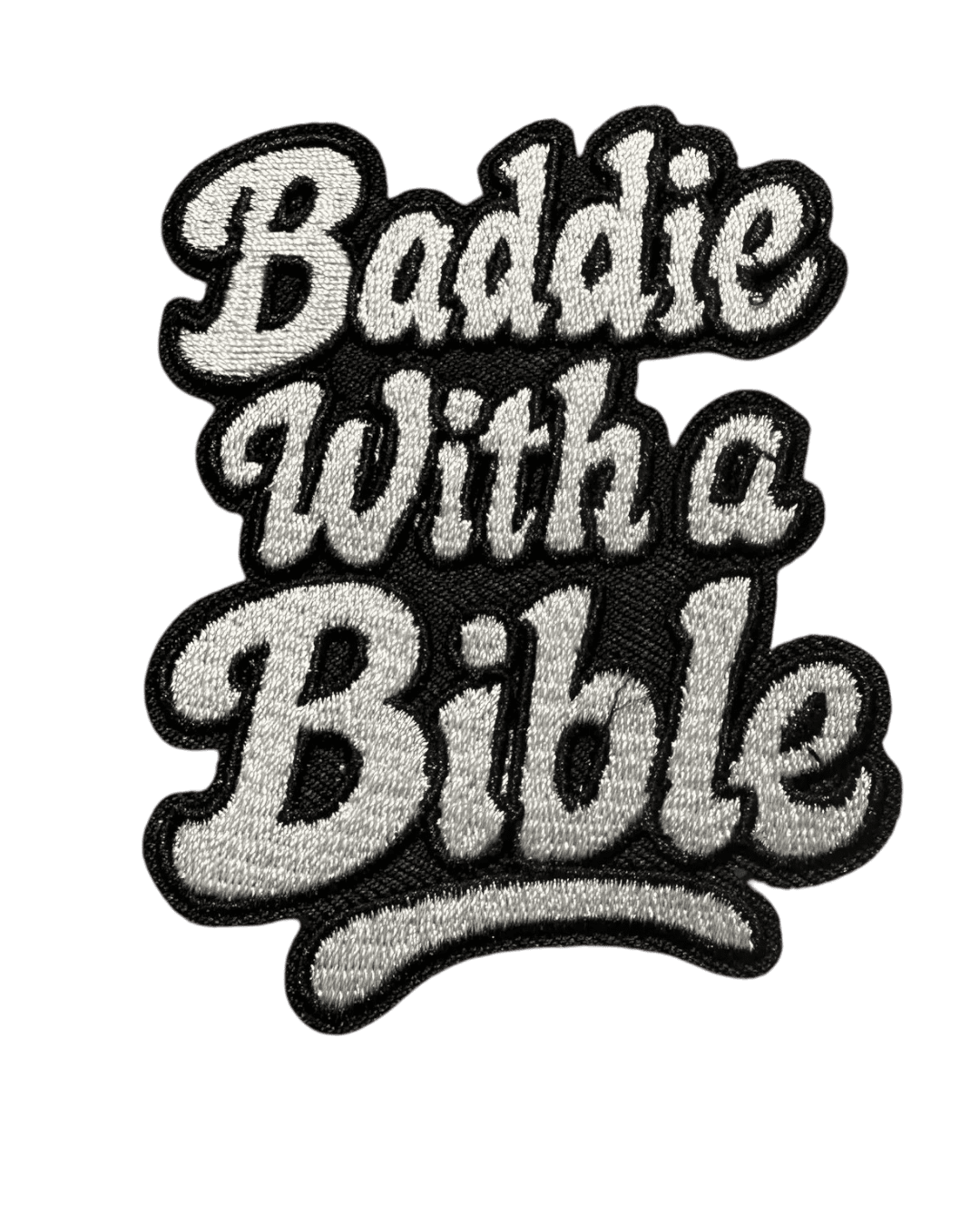 Baddie with a bible religious patches