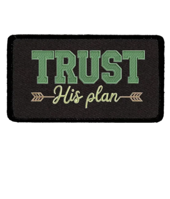 Trust Iron on Christian faith patches