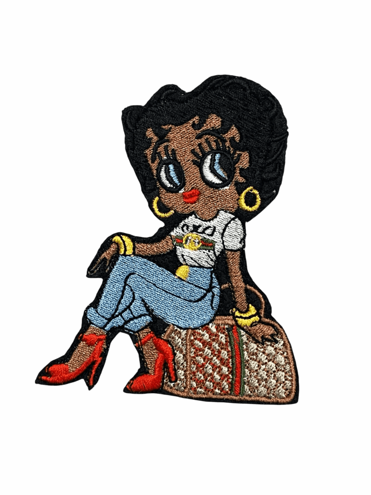 Luxury betty iron on patches
