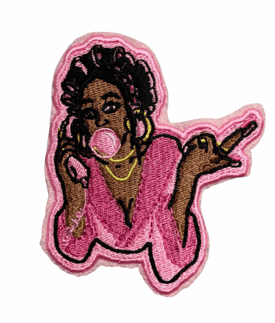 Sassy melanin iron on patch