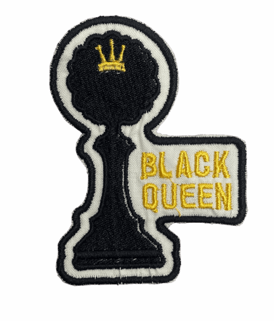 Black queen iron on patches