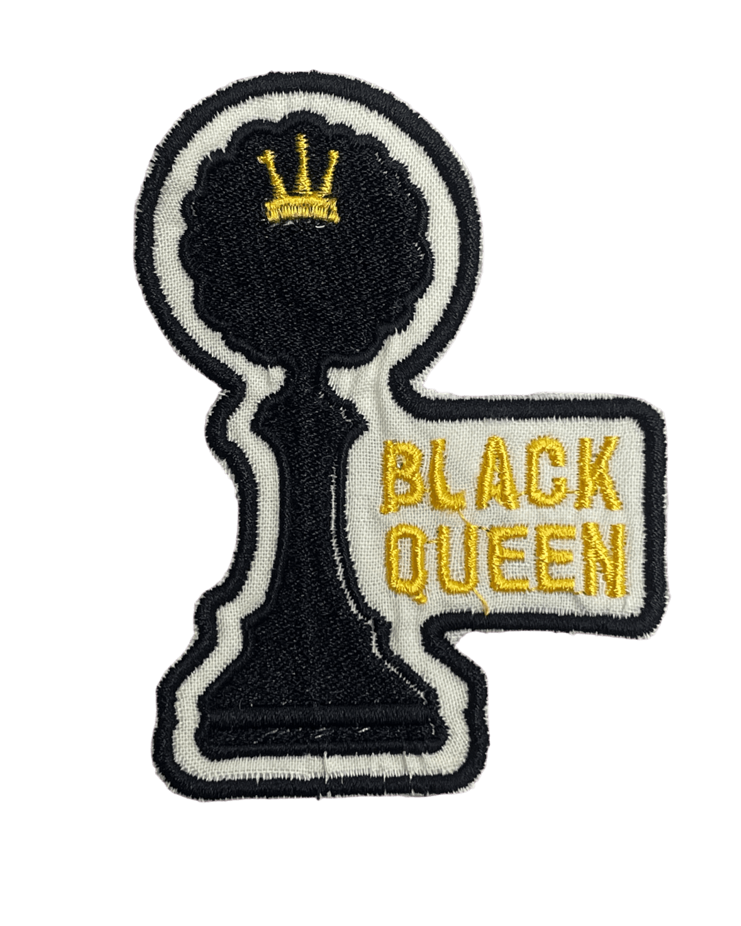 Black queen iron on patches