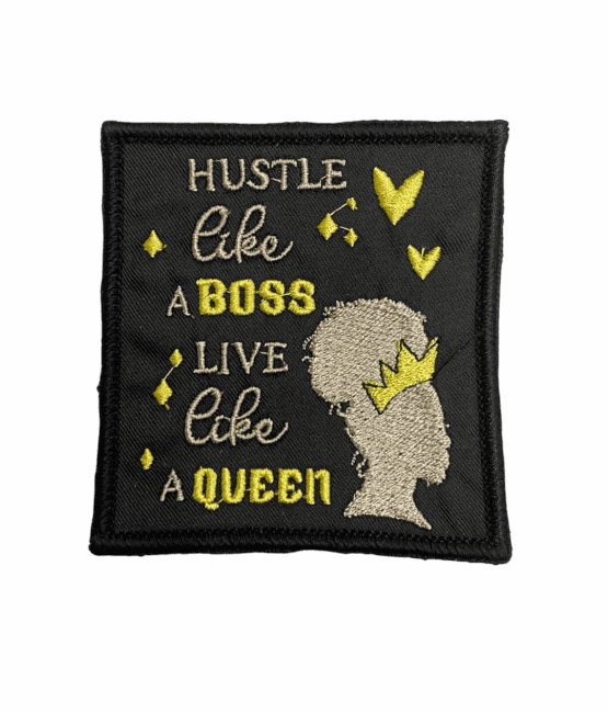 Hustle like a boss iron on patches