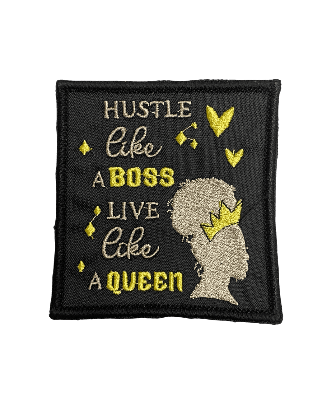 Hustle like a boss iron on patches