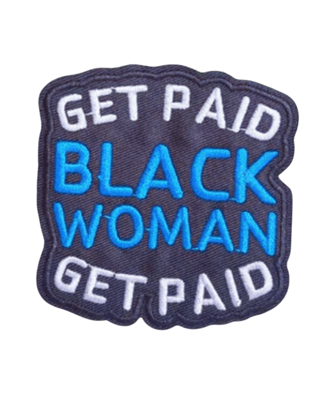 Get paid black woman iron on patches