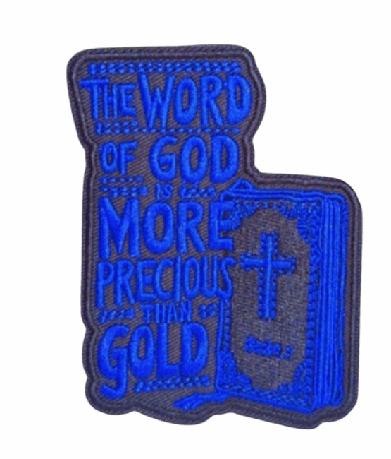 The word of god iron on patch