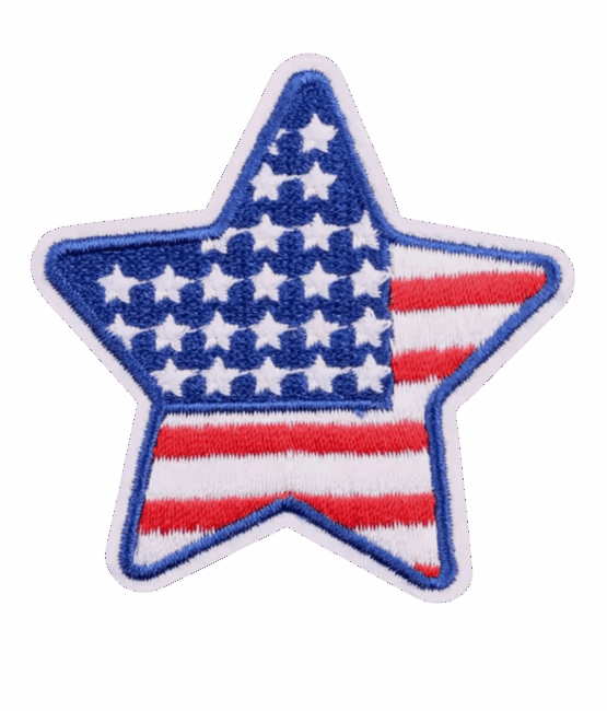 4th of July Patches- American torch