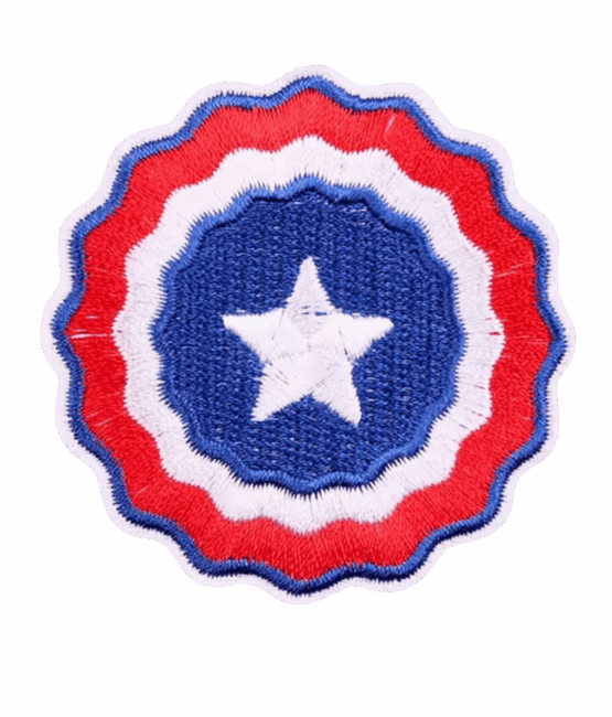 Fourth of July Patches- Star shield