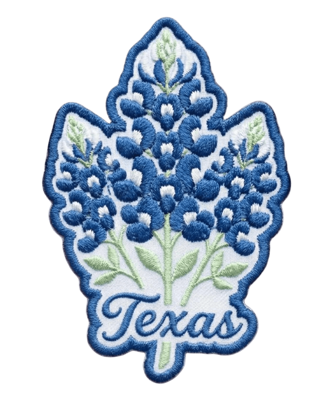 Texas blue bonnet iron on patch