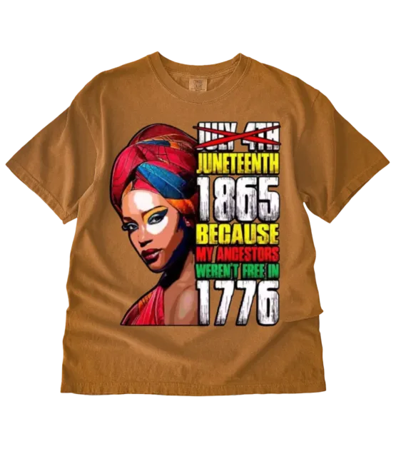 Lady 1865 Juneteenth DTF Transfer