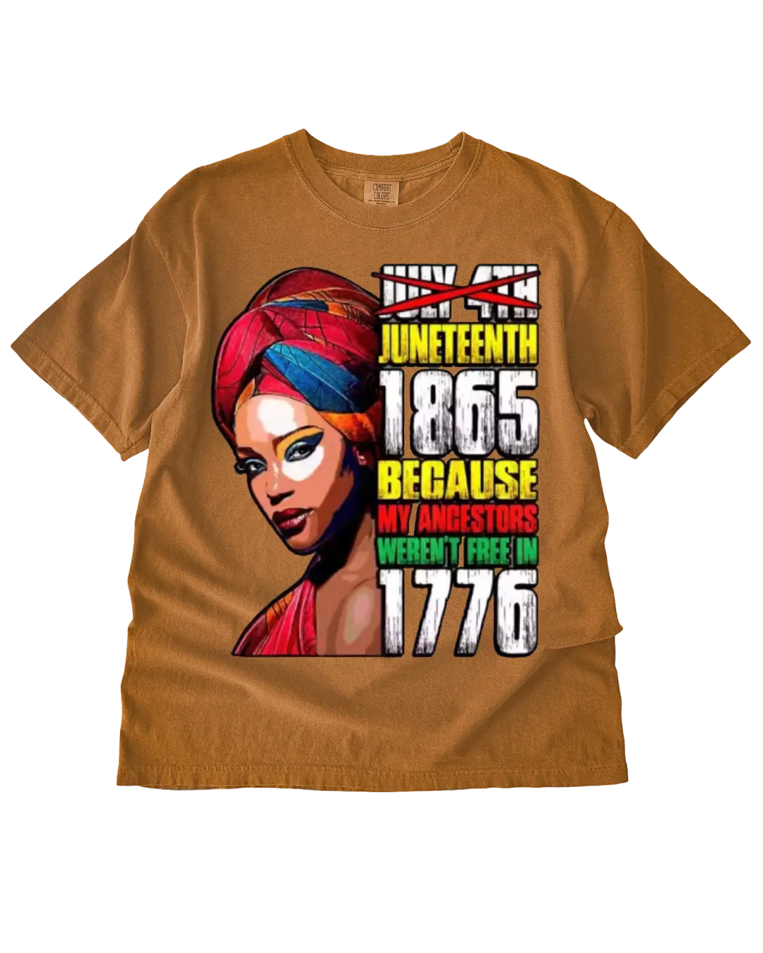 Lady 1865 Juneteenth DTF Transfer