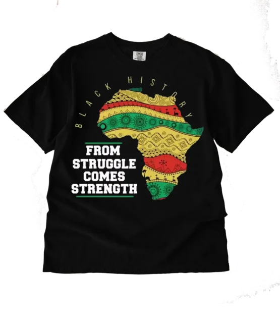 Black History Month DTF Transfers - From struggle comes strength