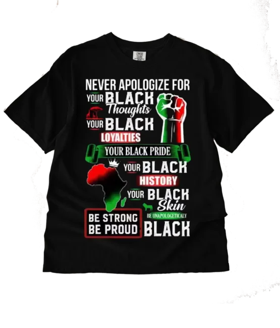Black History Month DTF Transfers - Never apologize for your blackness
