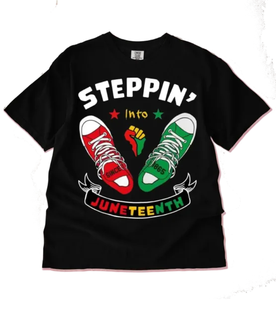 Steppin into Juneteenth DTF Transfer